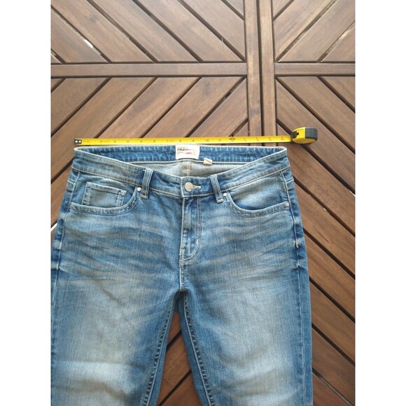 BKE  Distressed Payton cropped 28 jeans Y2K Boho - Picture 6 of 8